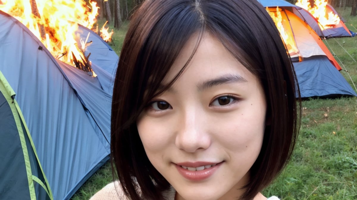 【失敗作】キャンプだ焚火だ入れてたら、テントが燃えていました。