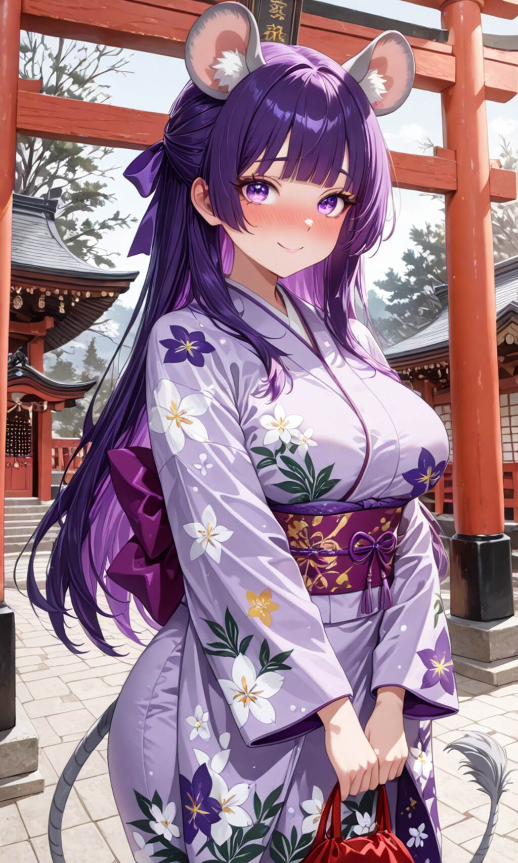 ミュース(ねずのん)振袖