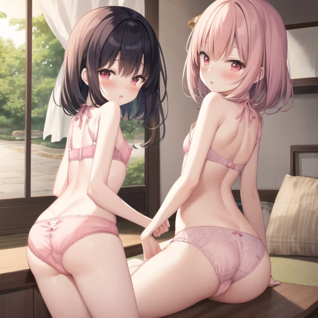 お尻(下着姿(ピンク))