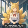 セーラー服九尾ちゃんとのお喋り画面 6枚目