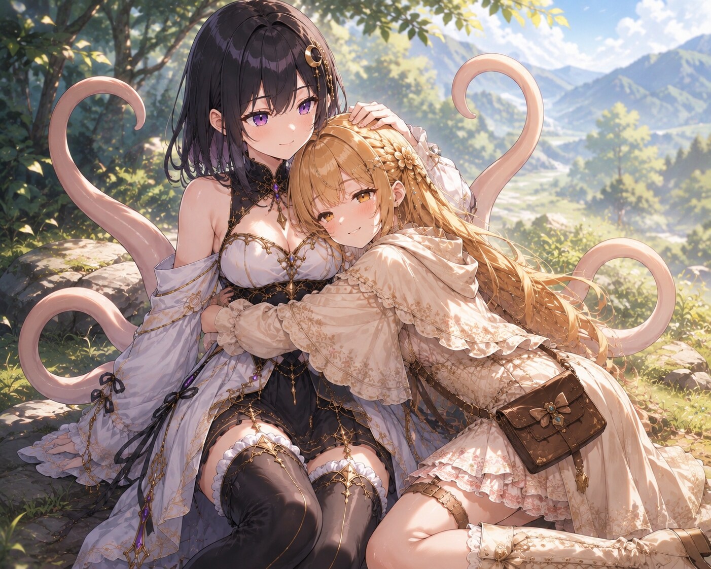 夜月ちゃんとレクシアちゃんのイチャイチャ