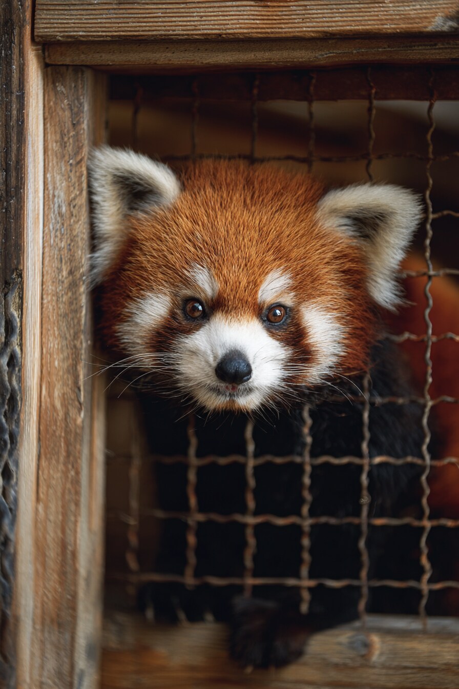 壁抜けレッサーパンダ | の人気AIイラスト・グラビア