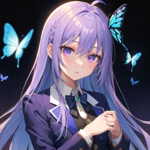 ミステリアスな女子高生 | の人気AIイラスト・グラビア