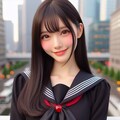 女子高生の詰め合わセット（黒セーラー服） 4枚目