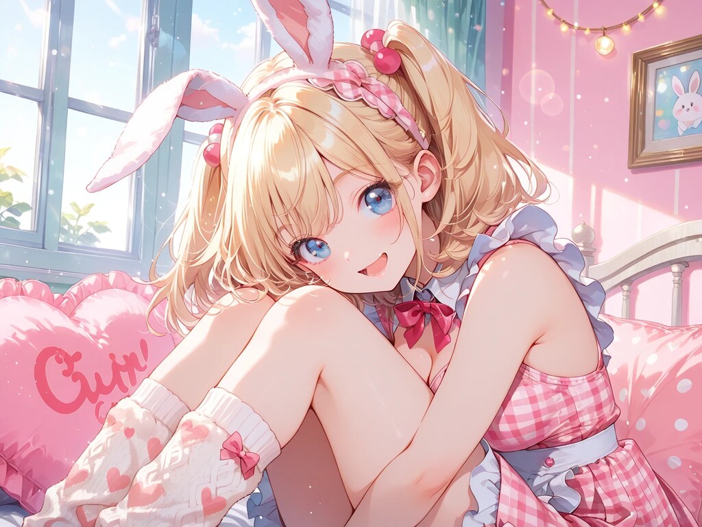 Pink Maid Bunny(remake)