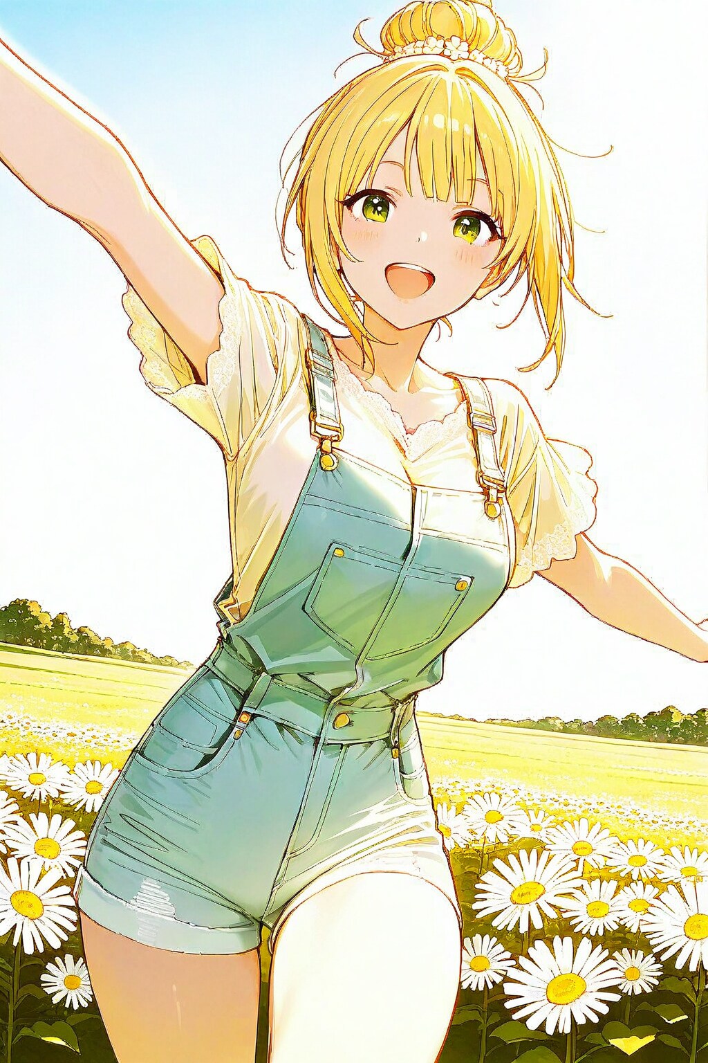 明るく眩しいお団子娘 | の人気AIイラスト・グラビア