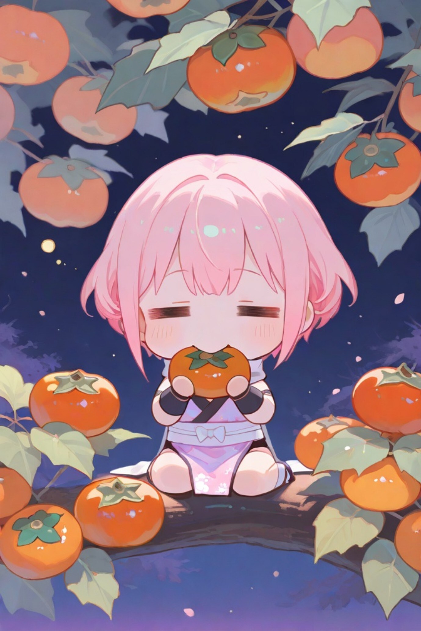 柿食うピンク忍者ちゃん | の人気AIイラスト・グラビア
