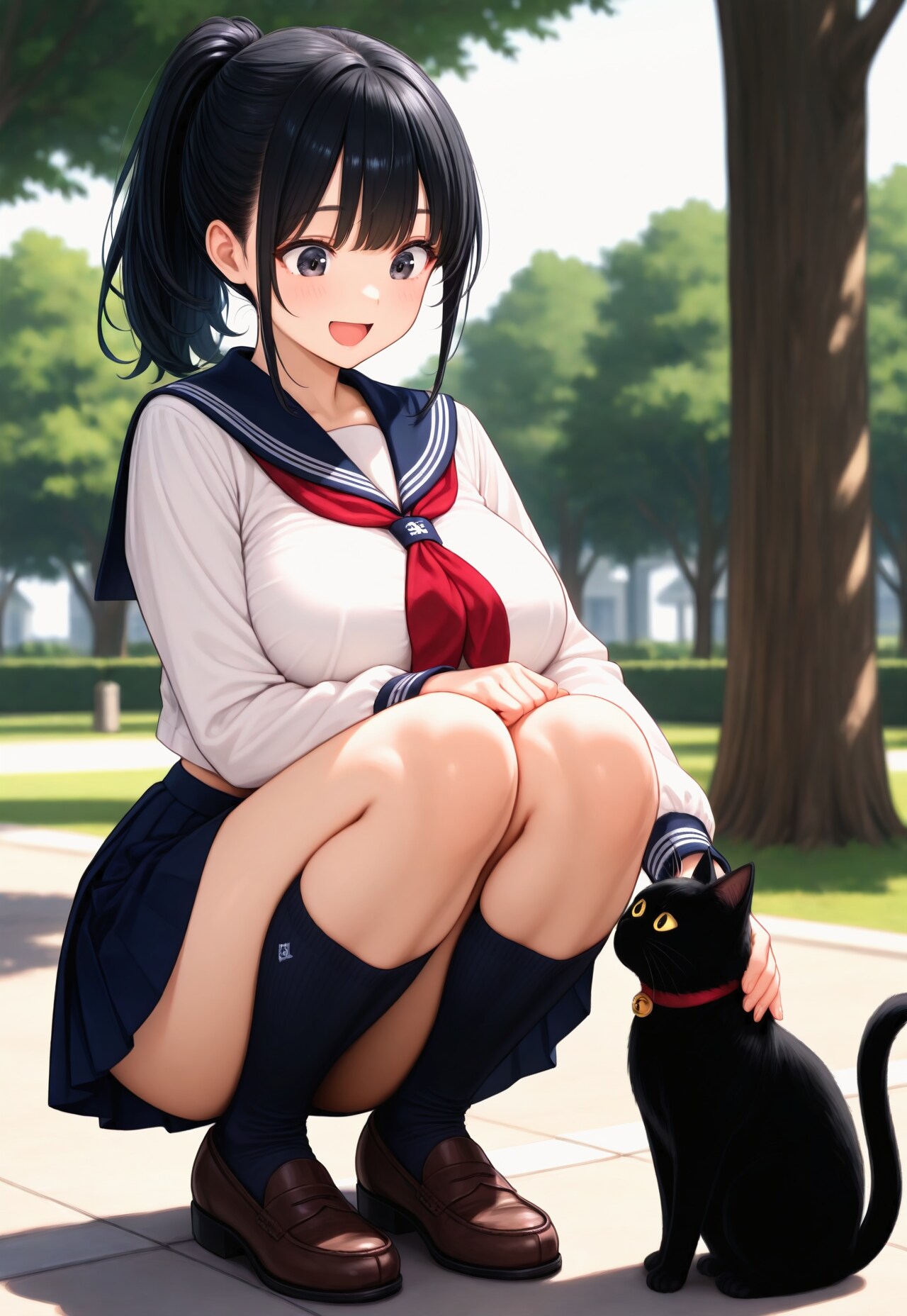 1415（公園で猫と）