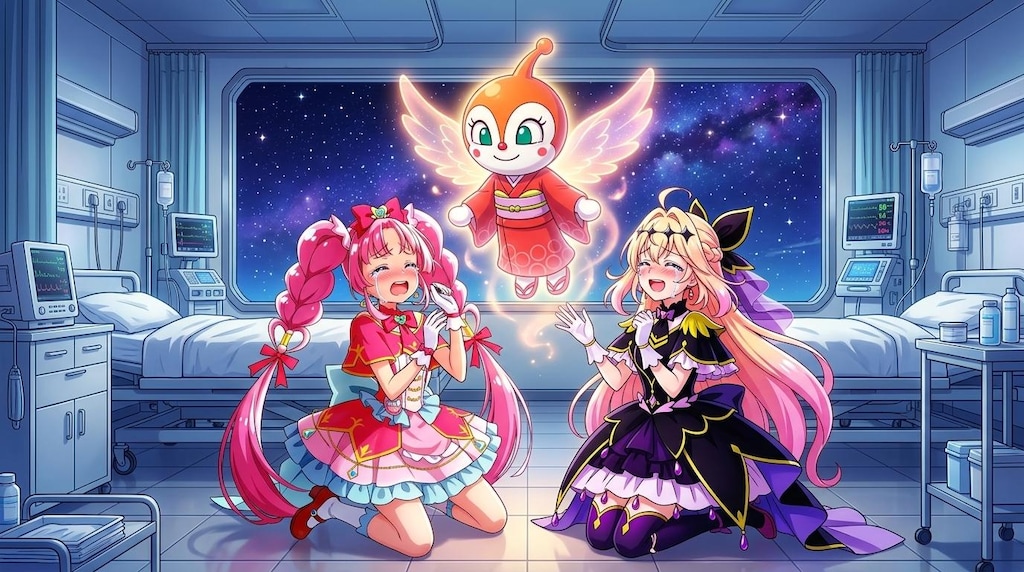 二人のプリキュア、初代ドキンちゃんから喜ばれて感涙する