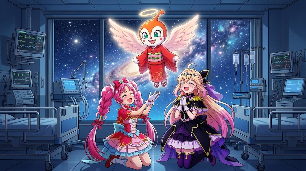 二人のプリキュア、初代ドキンちゃんから喜ばれて感涙する