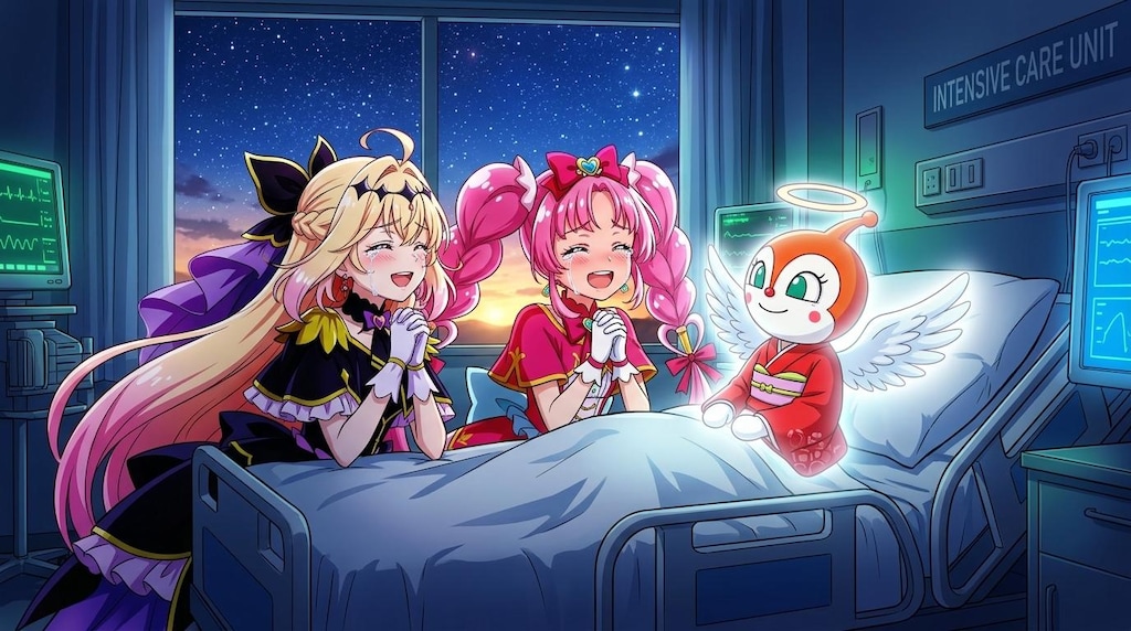 二人のプリキュア、初代ドキンちゃんから喜ばれて感涙する