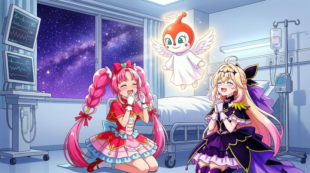 二人のプリキュア、初代ドキンちゃんから喜ばれて感涙する