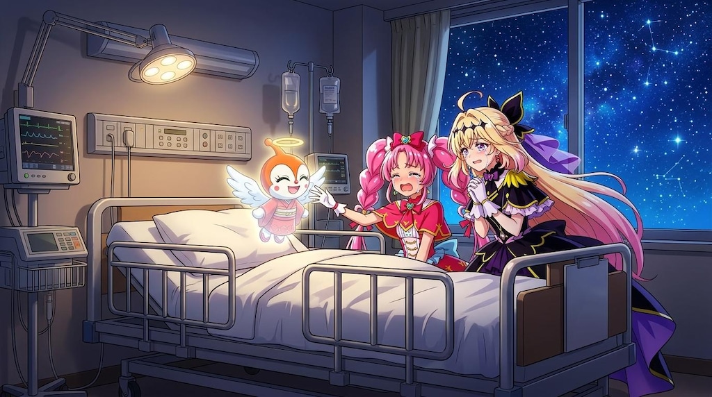 二人のプリキュア、初代ドキンちゃんから喜ばれて感涙する
