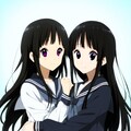秋山澪と千反田える 2枚目