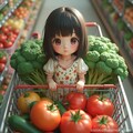 野菜と少女 5枚目
