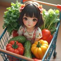 野菜と少女 6枚目