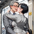 ムチムチなミニスカOLと立ち素股 6枚目