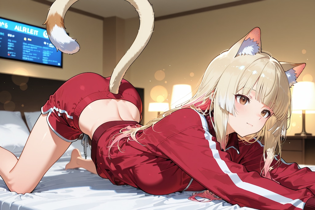 背伸びポーズ