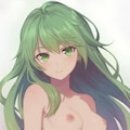緑髪少女 3枚目