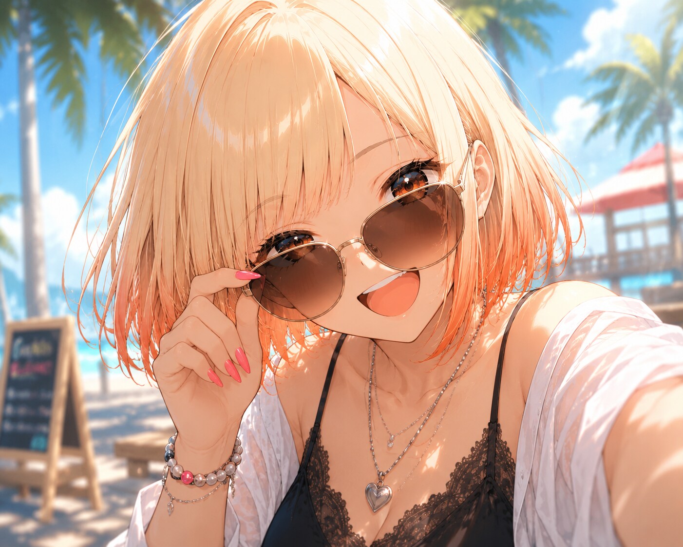 うちの子白浜ひまり。サングラス
