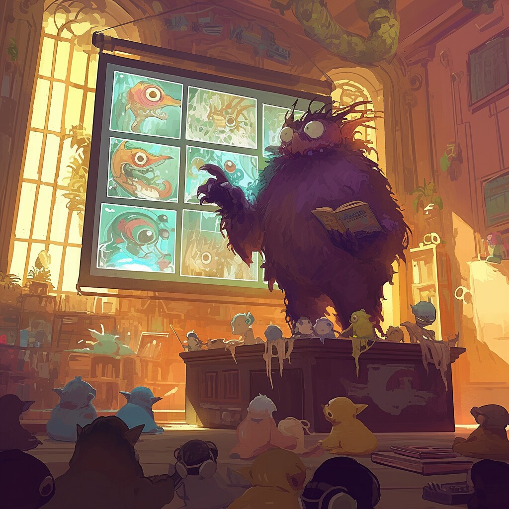 モンスター発表会場