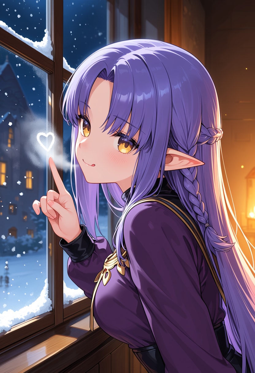 雪夜のいたずら | の人気AIイラスト・グラビア