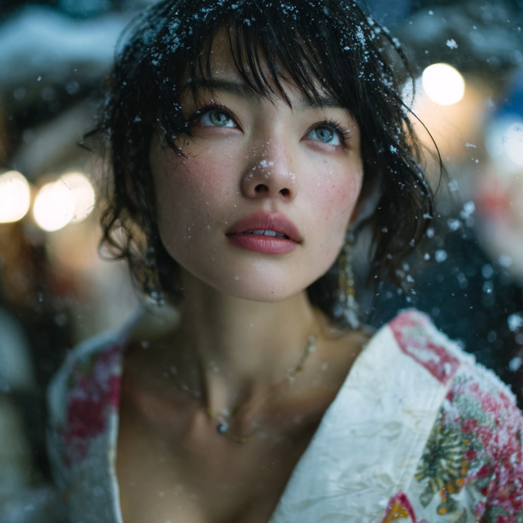 演歌CDジャケット風メイド3号（雫）