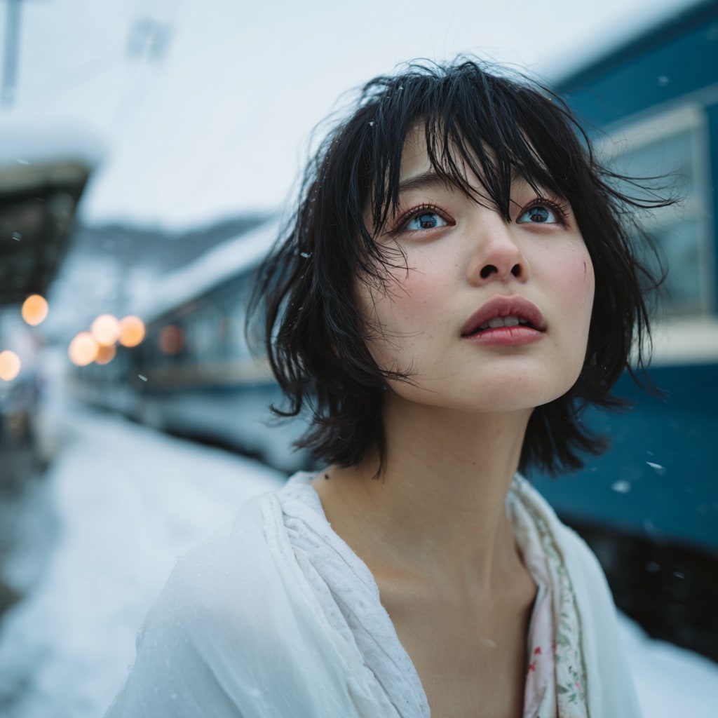 演歌CDジャケット風メイド3号（雫）