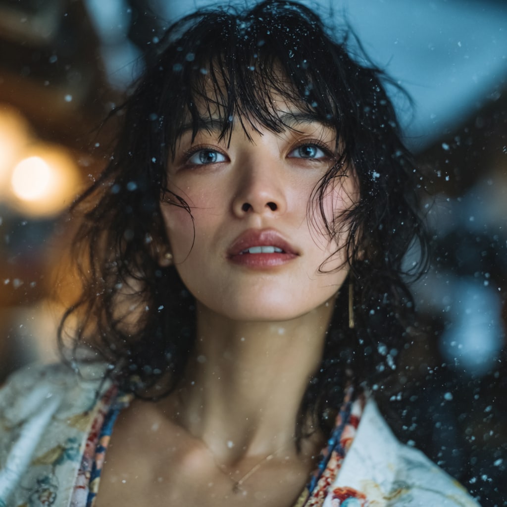 演歌CDジャケット風メイド3号（雫）