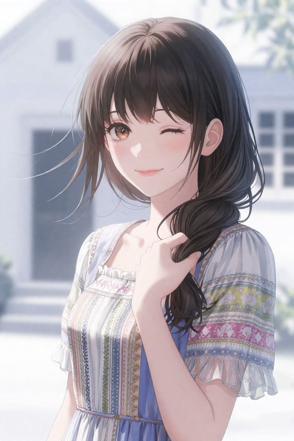 風強いね