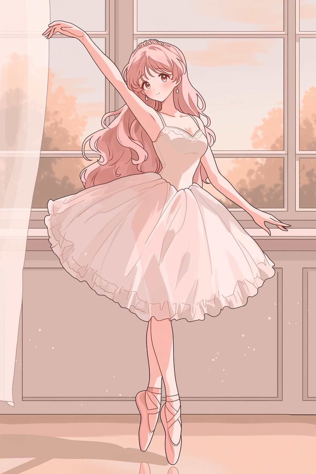 桃色夢窓の白鳥