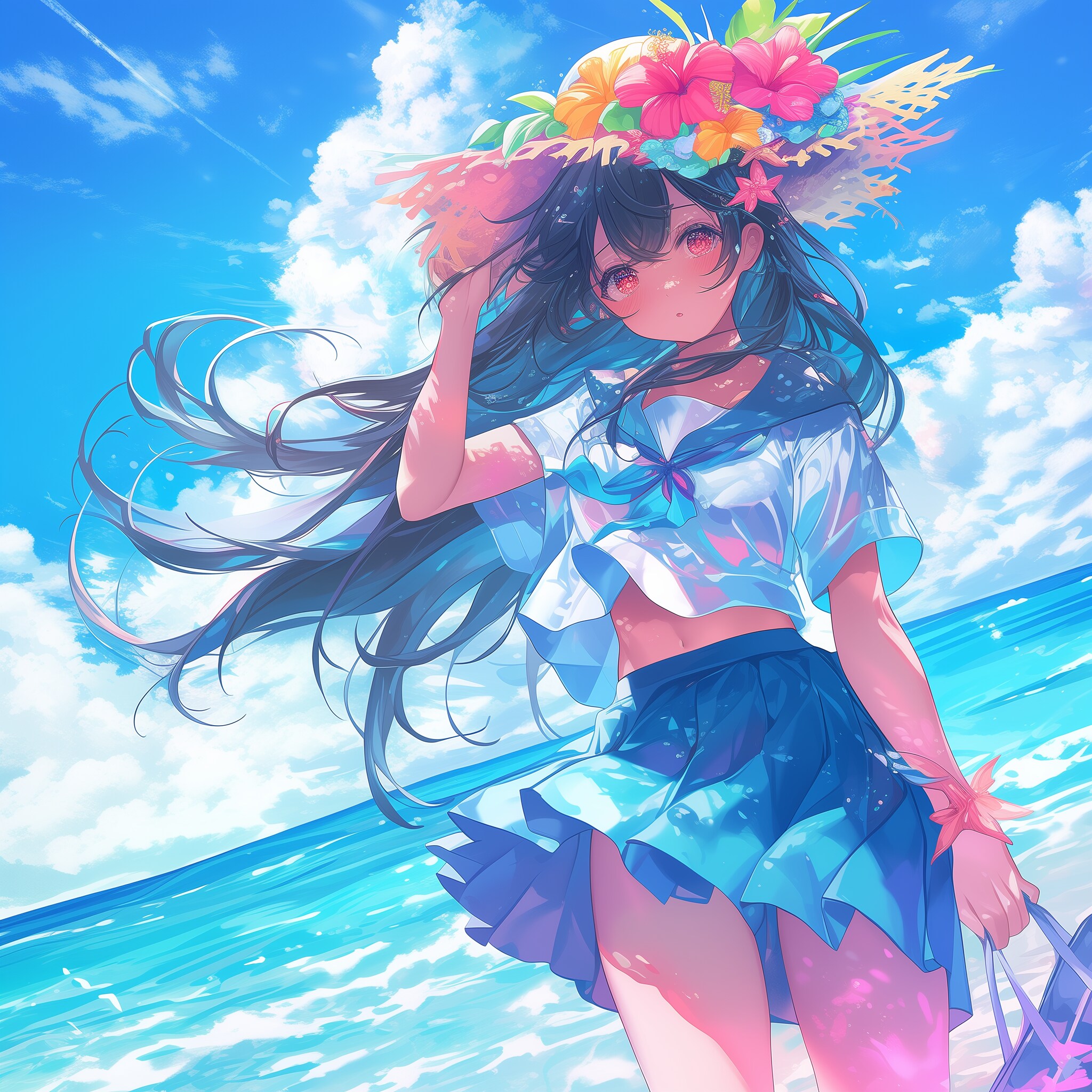 夏少女 | の人気AIイラスト・グラビア