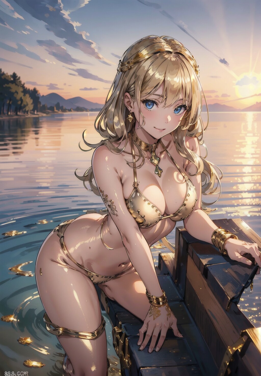 黄昏の湖のウンディーネ