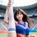 露出チアガール04 3枚目