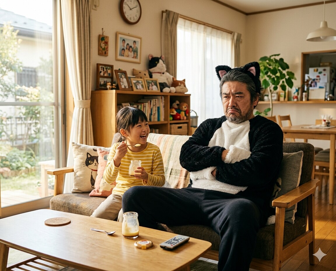 プリンを食べられて