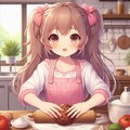 [Dalleさんで]○ートボールを作る女の子[ニャートボール] 3枚目