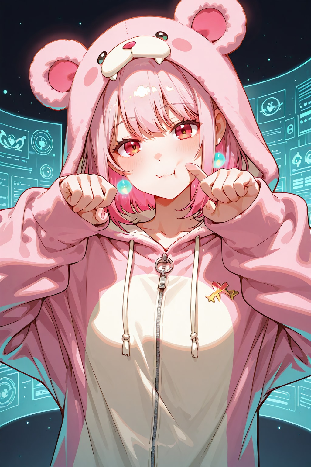 ２　着ぐるみ少女　ガオー
