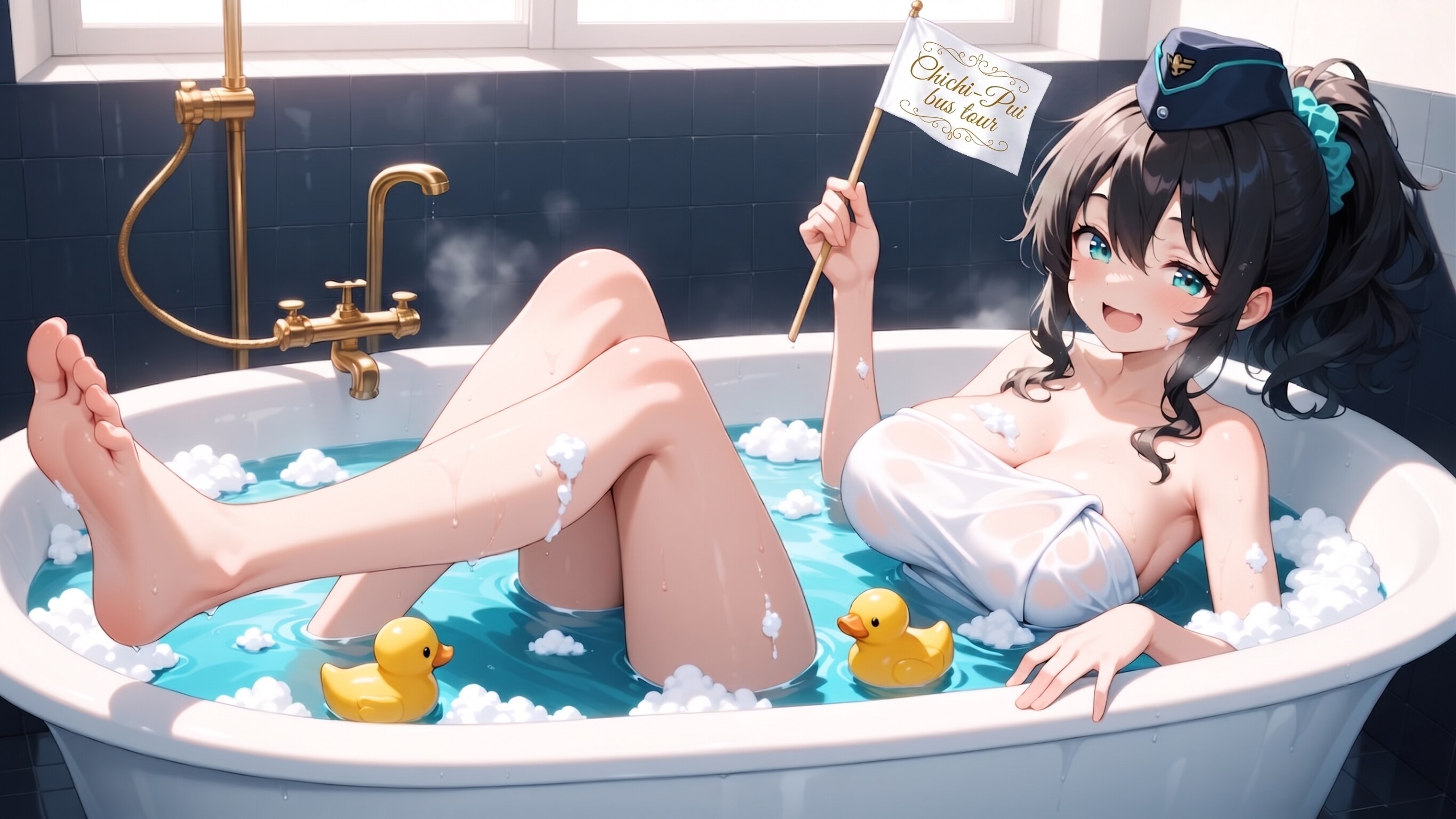 こちらがバスルームで～す♪