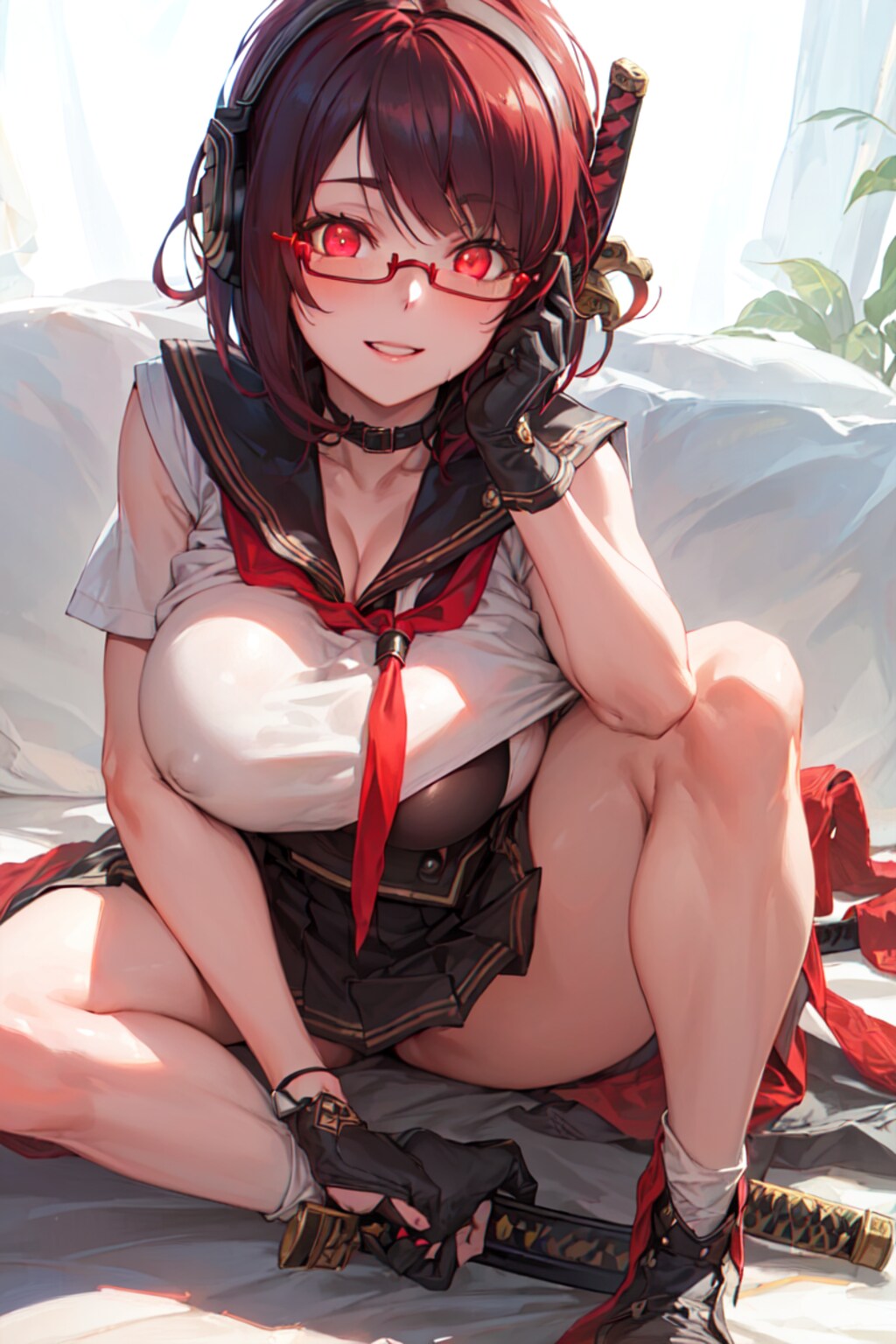 セーラー服と日本刀