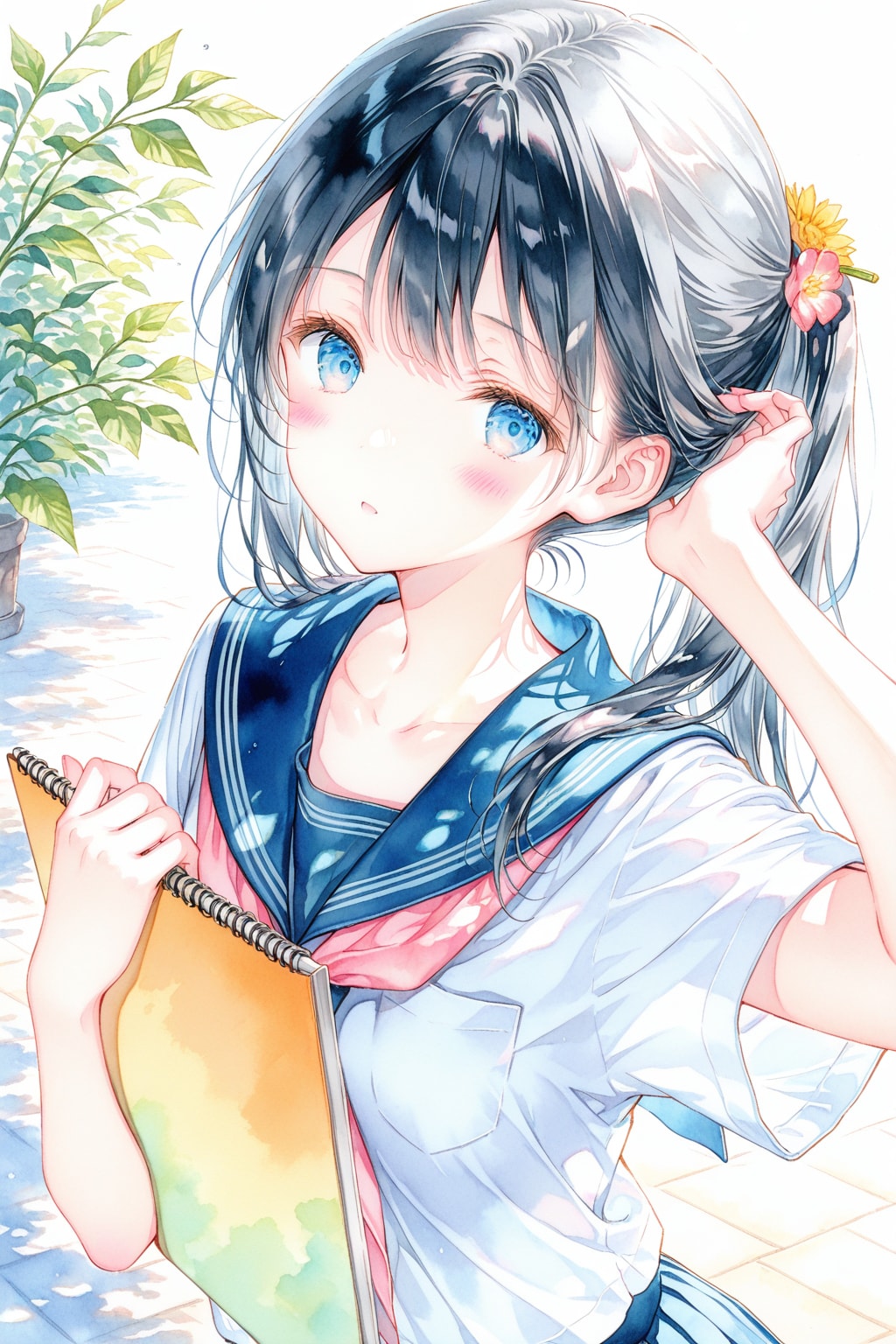 スケッチ少女 | の人気AIイラスト・グラビア