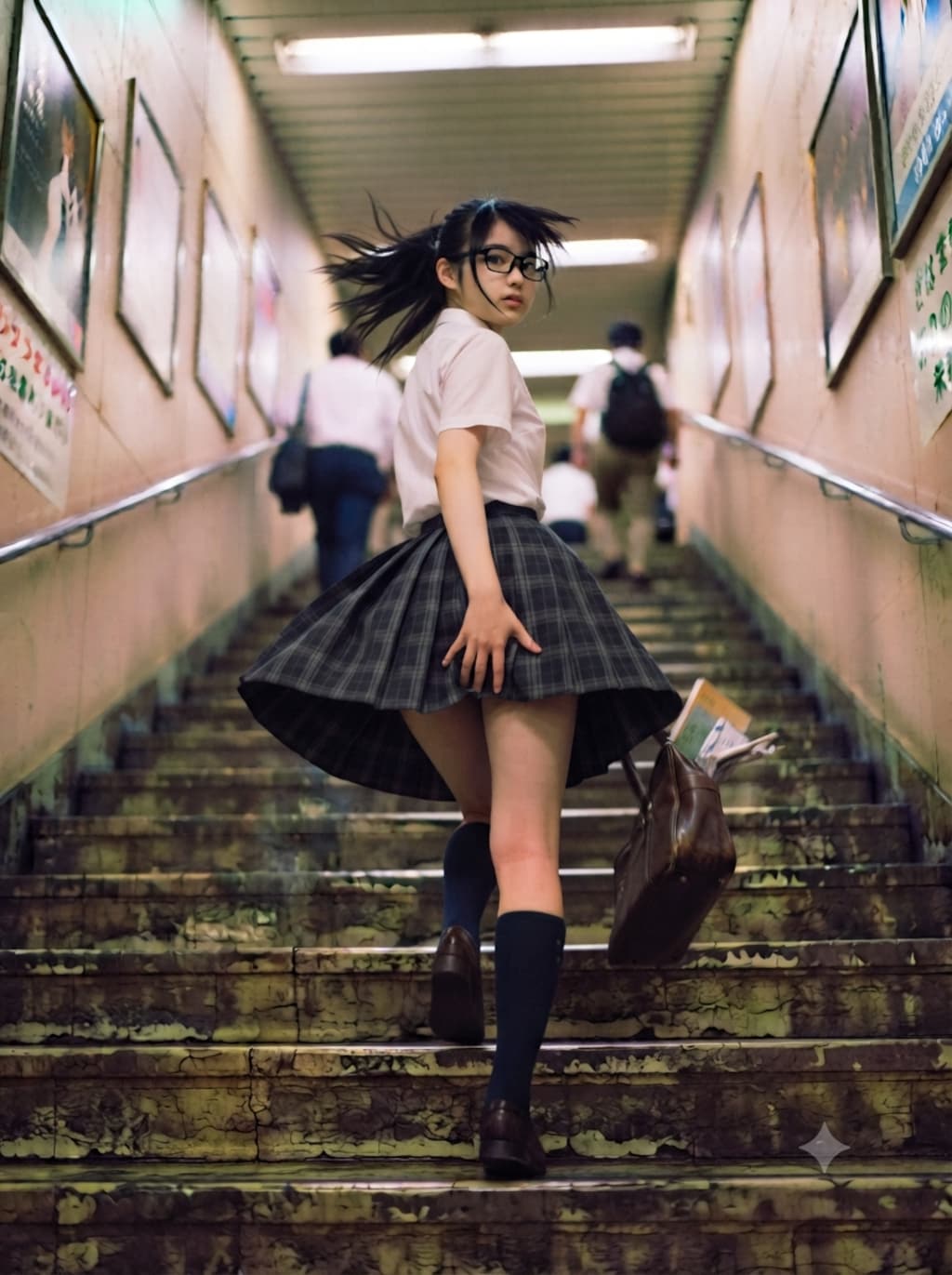 階段で風を願って