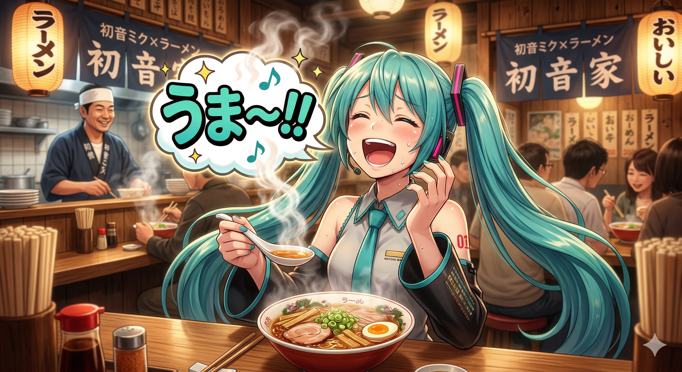ミクさん ラーメンが...