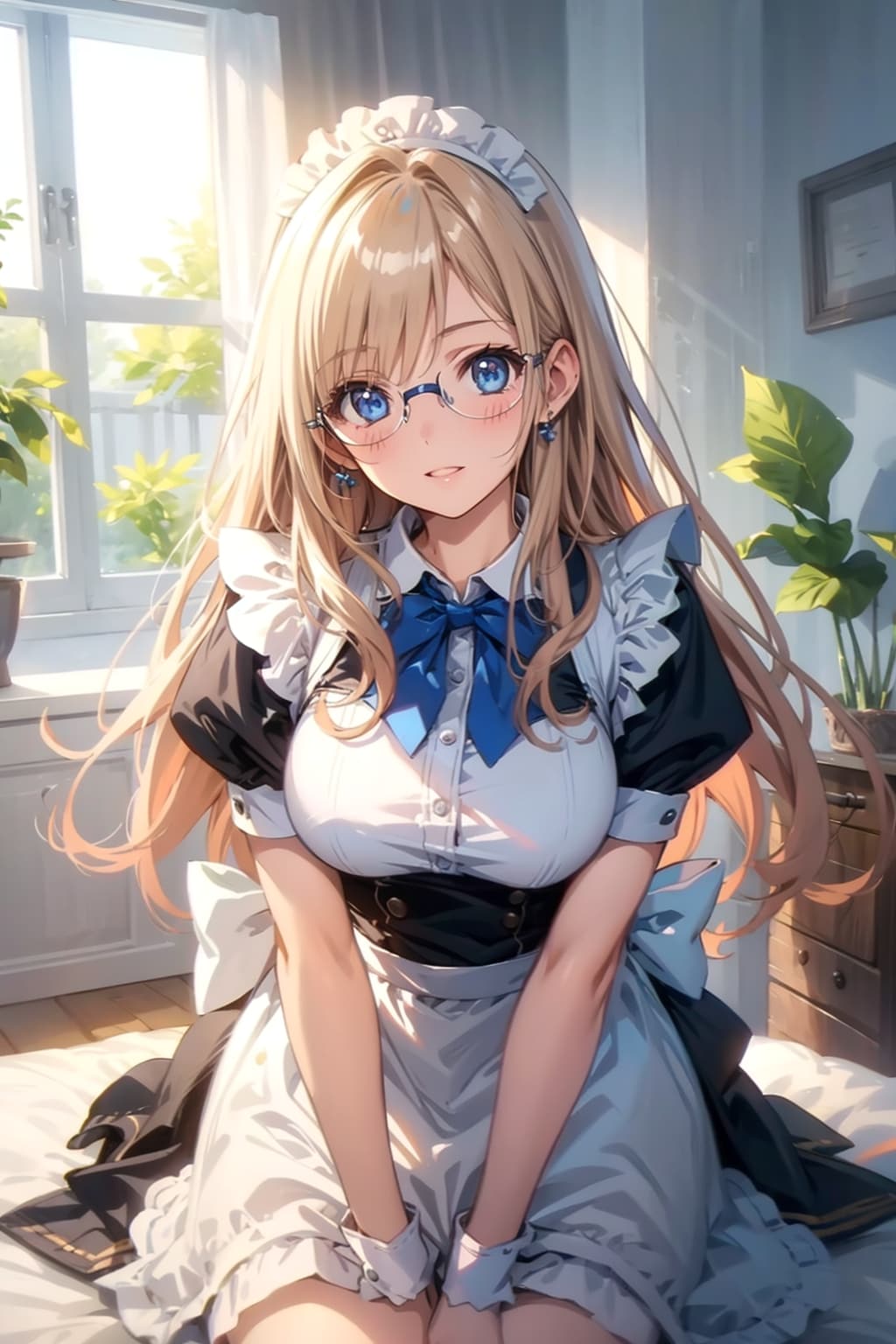 メガネ美少女メイド