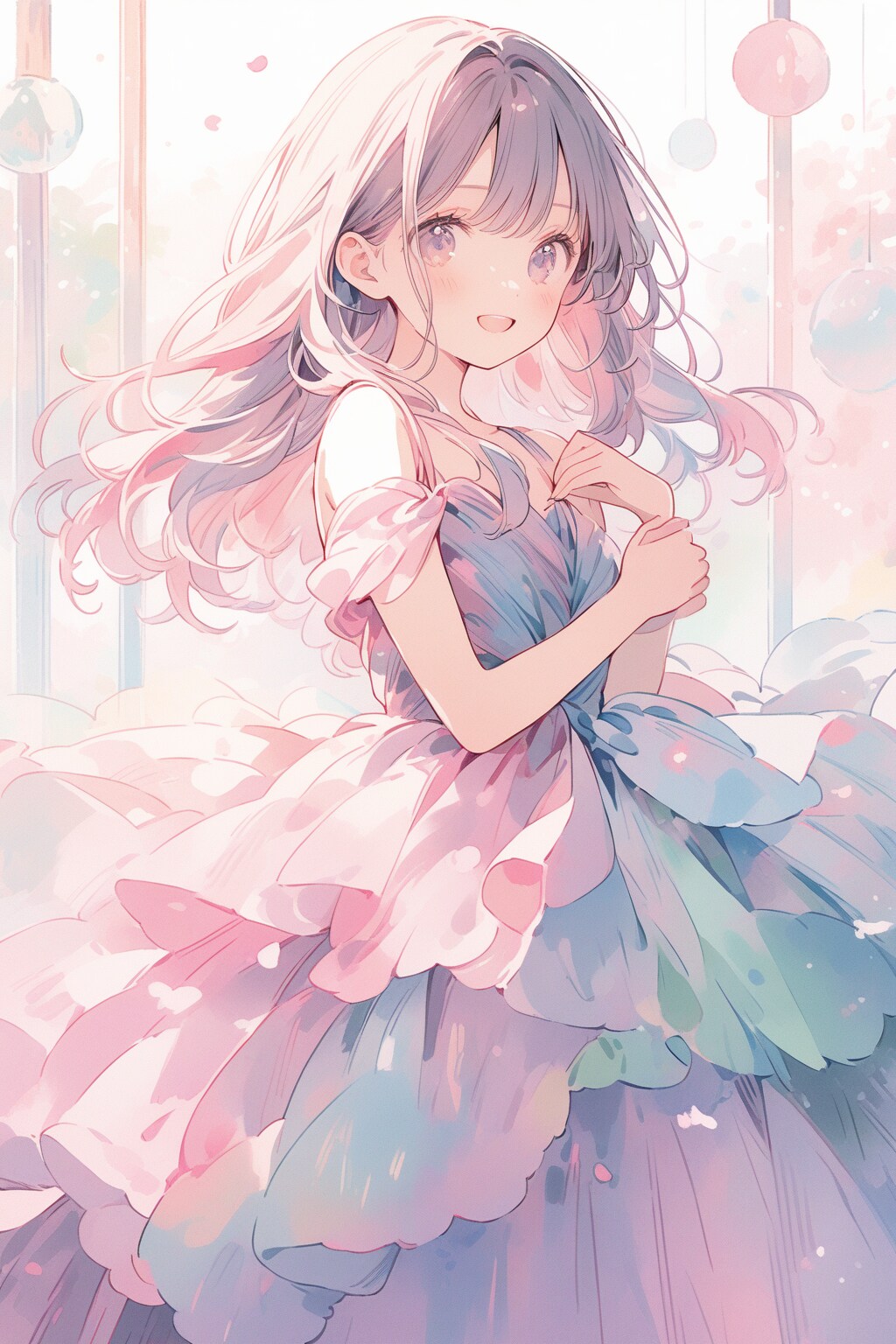 ウェディングドレス姿のお嬢（４）