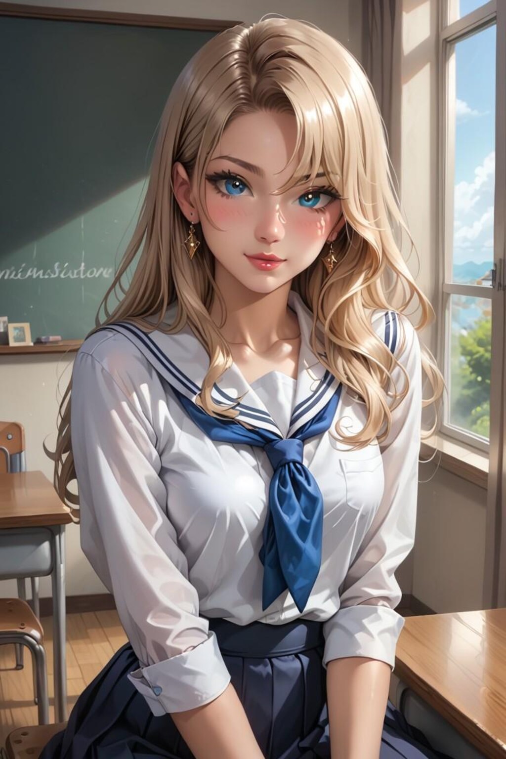 金髪女子高生