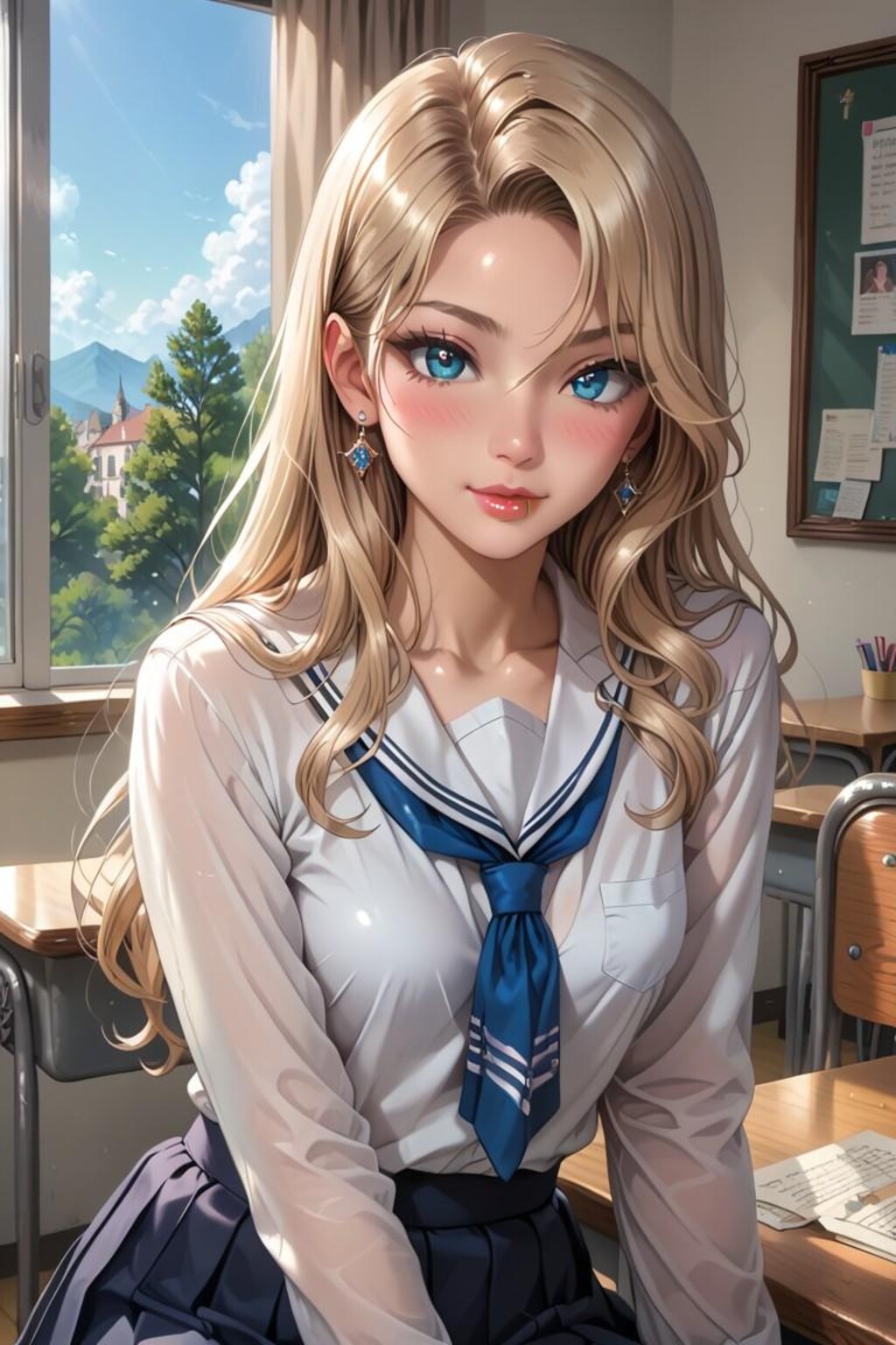 金髪女子高生