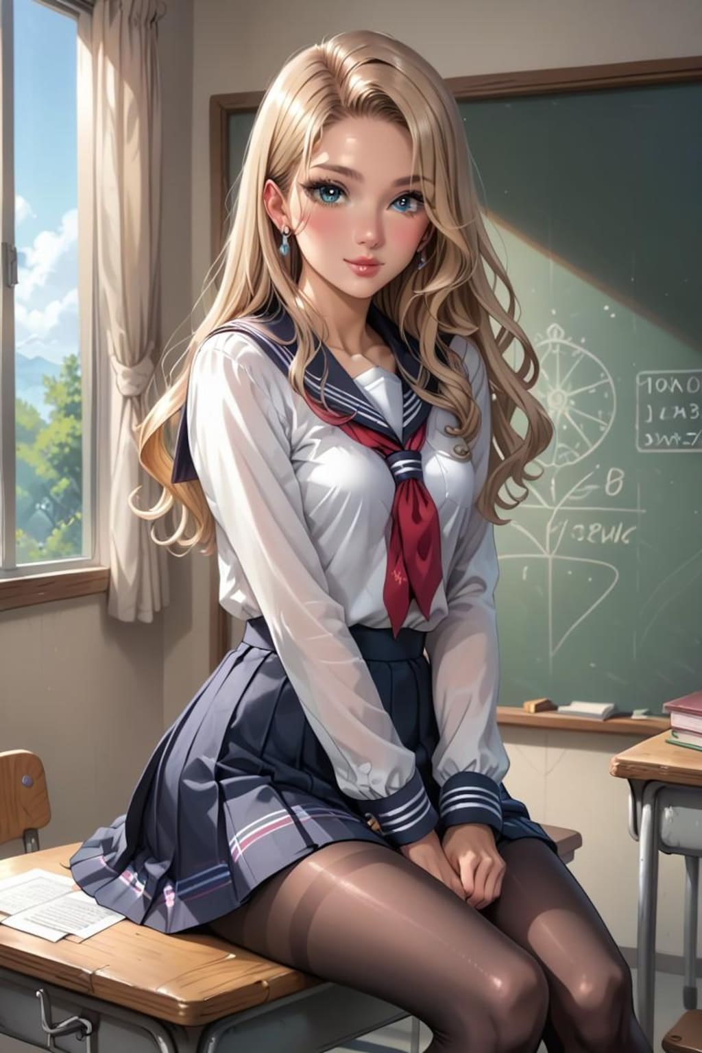 金髪女子高生