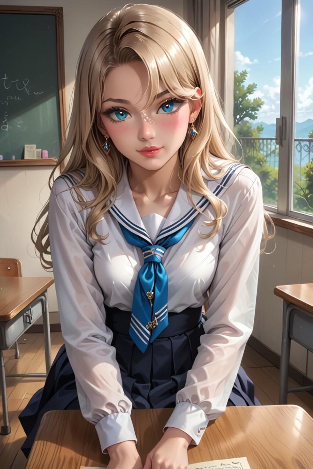 金髪女子高生