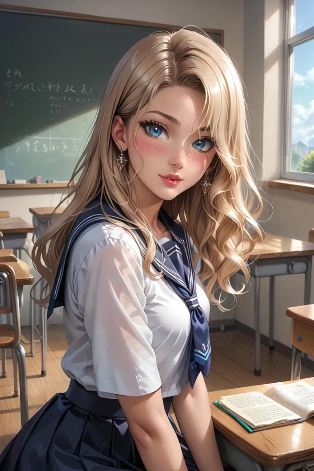 金髪女子高生