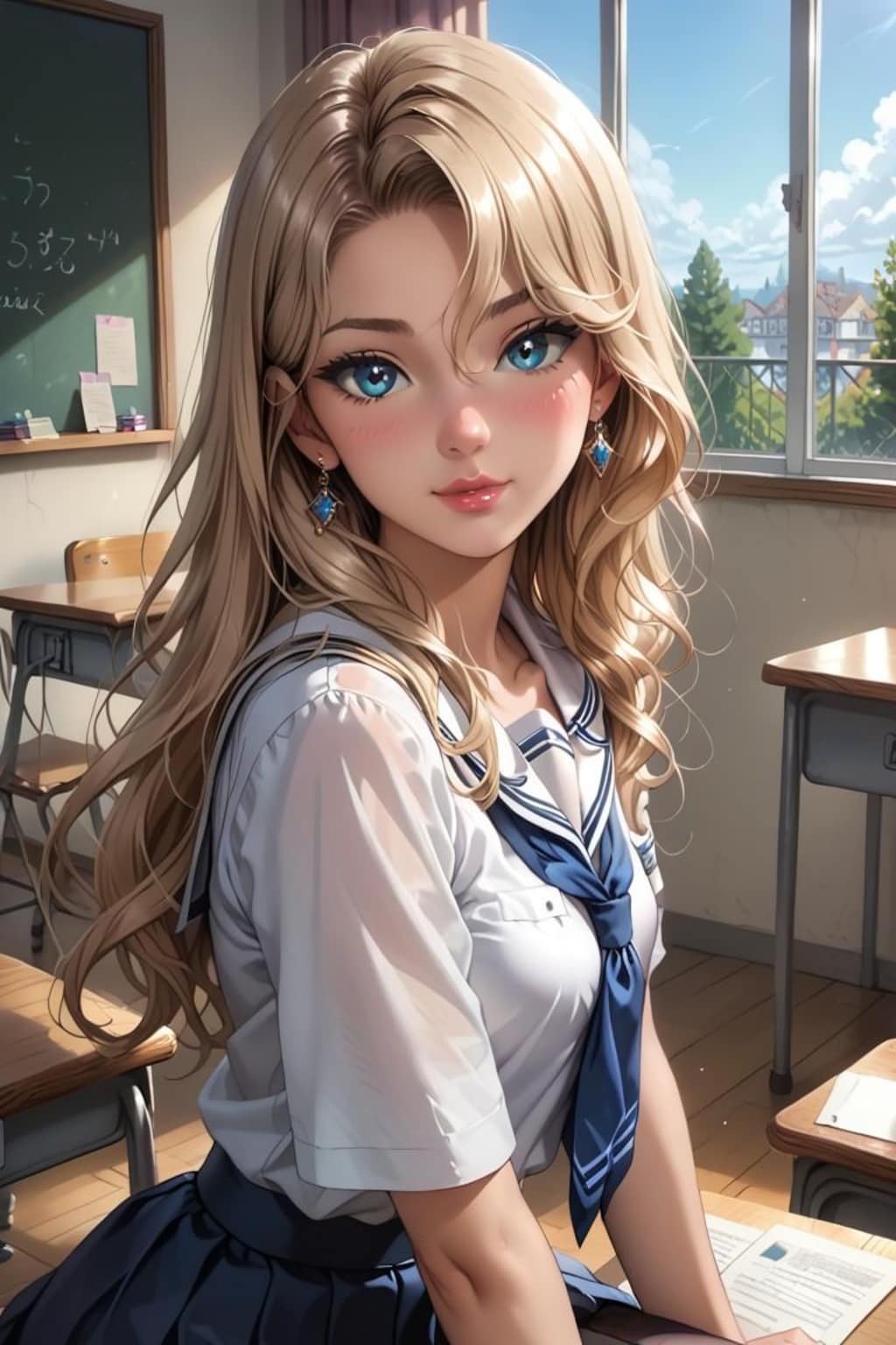 金髪女子高生
